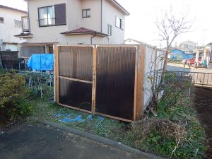 ジェット置き場の修理(シロアリとの闘い(笑))